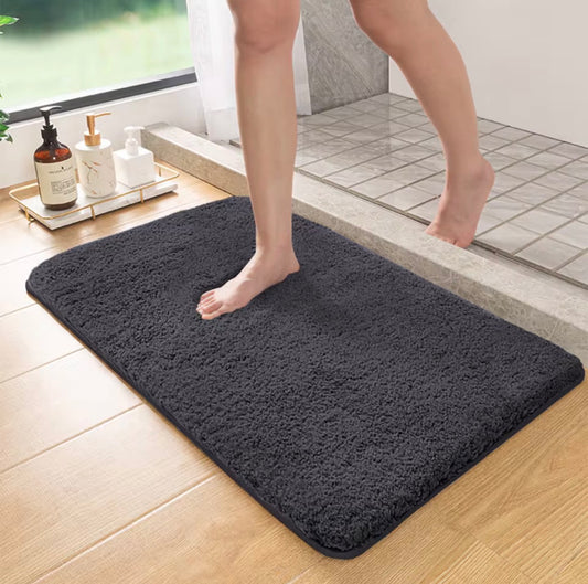 Long hair absorbent bathroom mat furry shower room foot wiping mat toilet non-slip mat entrance mat